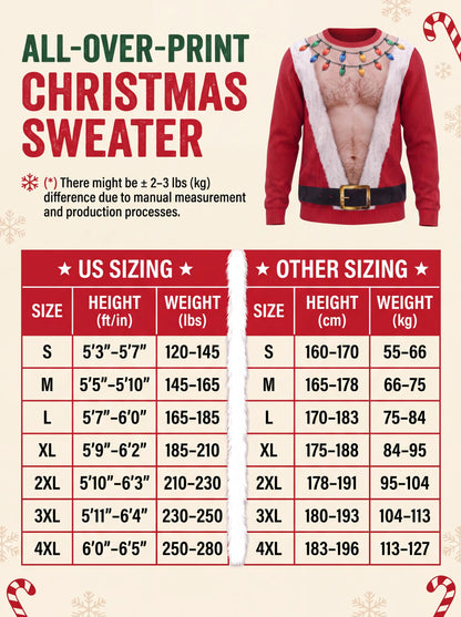 CheekyClaus™ - Conjunto de pijama de Papá Noel