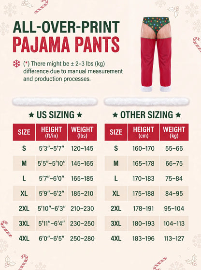 CheekyClaus™ - Conjunto de pijama de Papá Noel