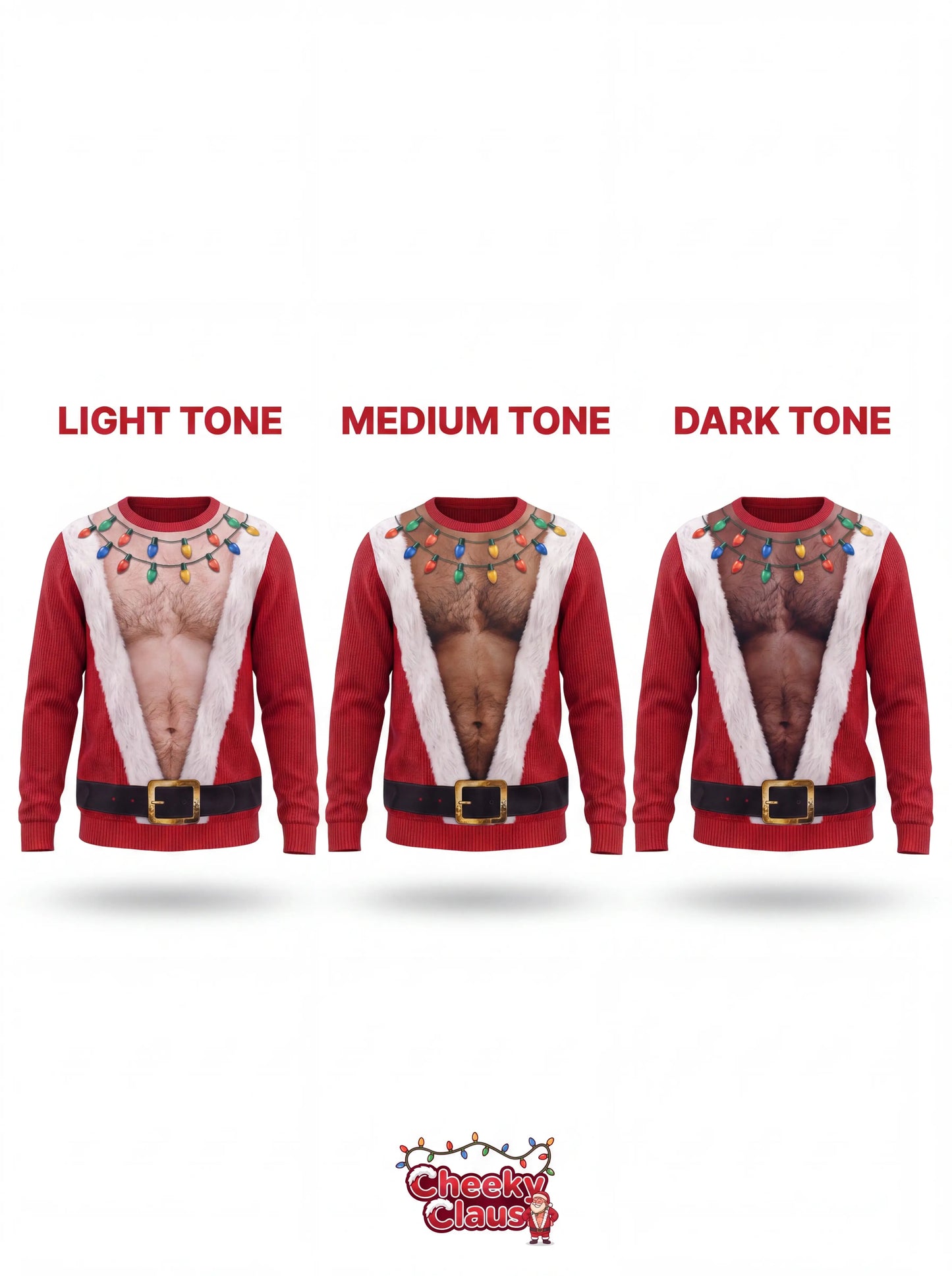 CheekyClaus™ - Conjunto de pijama de Papá Noel