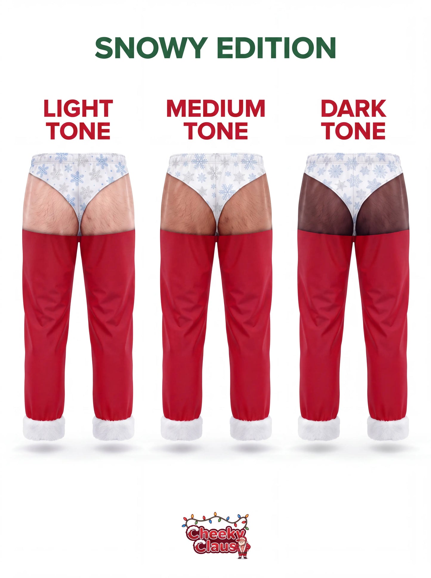 CheekyClaus™ - Conjunto de pijama de Papá Noel