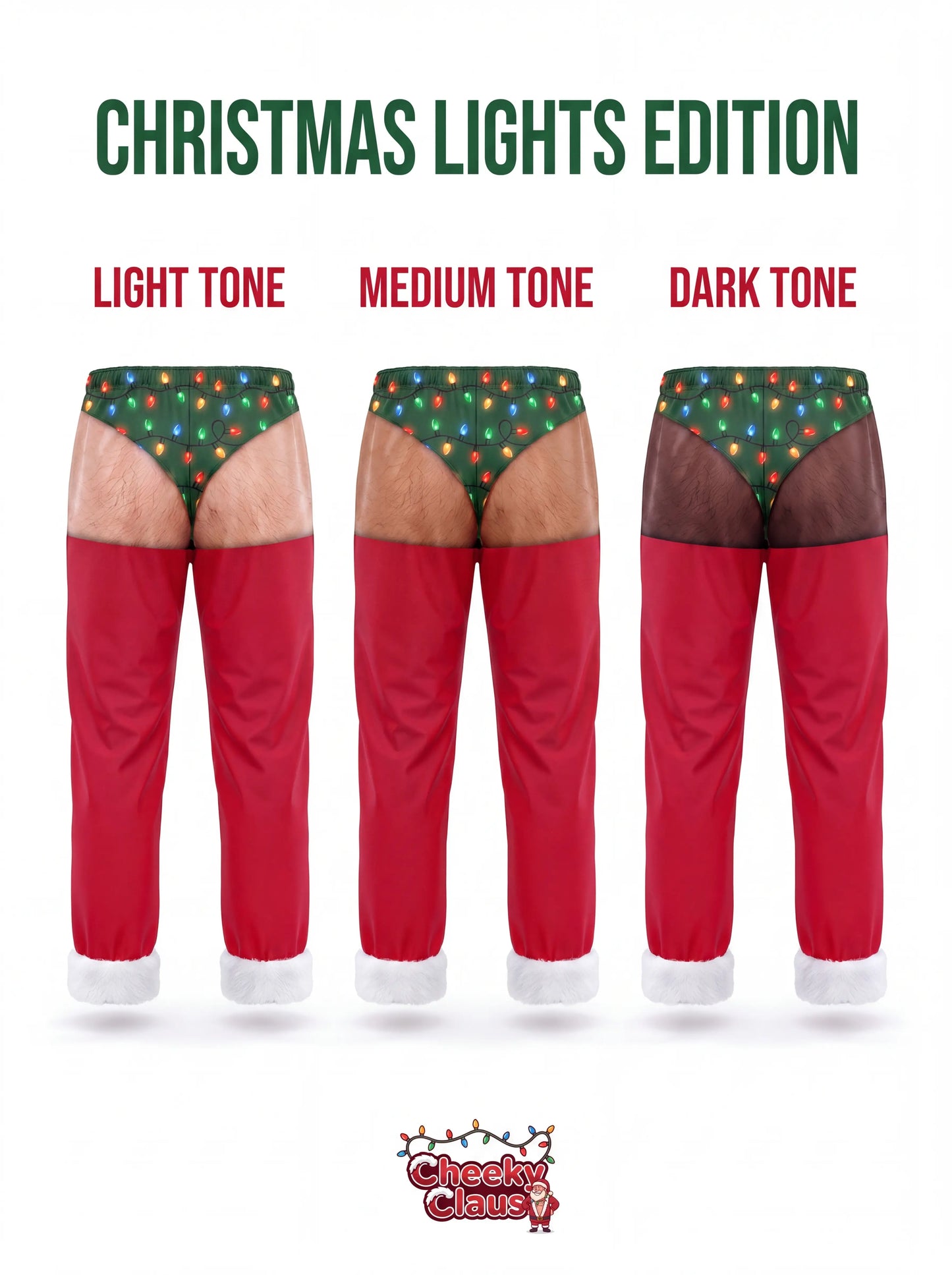 CheekyClaus™ - Conjunto de pijama de Papá Noel
